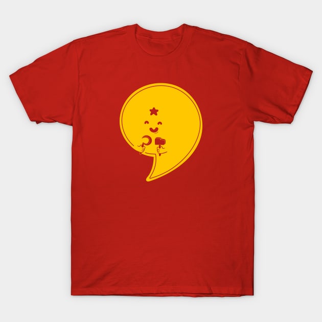 Commie Comma! T-Shirt by marvandraw